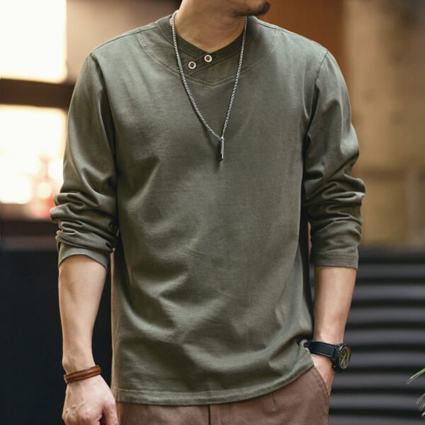 American Retro Heavy Long-sleeved T-shirt - Image 7