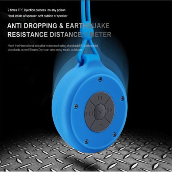 Bluetooth Speaker Wireless Suction Cup Dustproof Audio - Image 7
