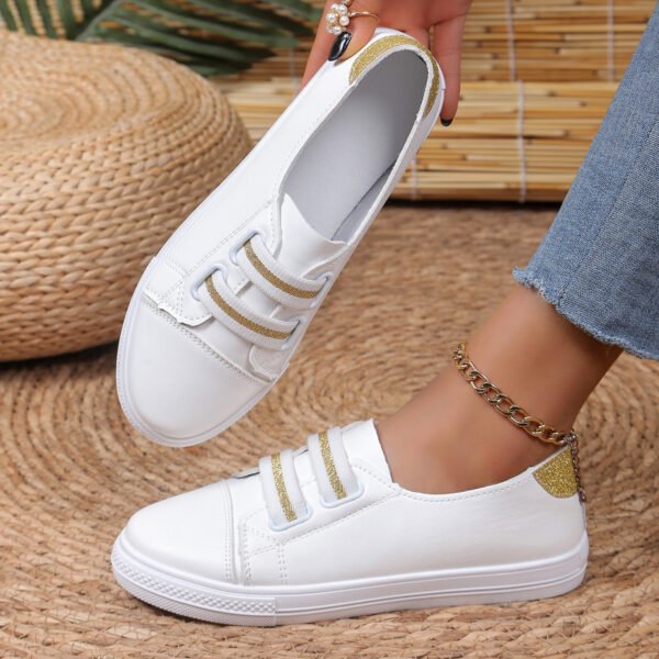 White Shoes Casual Versatile Slip-on Lazy Low-cut Flat - Image 6