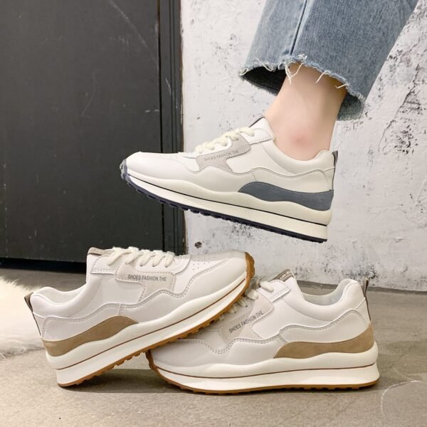 Breathable Low Top Flat Bottom 41 Size Female Lace-up Casual Shoes - Image 2
