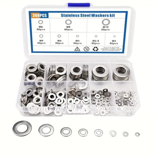 304 Stainless Steel Flat Washer Combination M2-M12 - Image 4