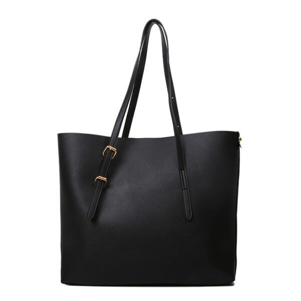 Commuter Bag Work One-shoulder Bucket Bag Autumn And Winter Vintage Tote Bag - Image 5