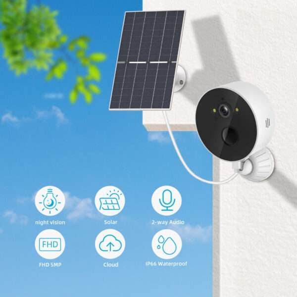 Solar Cell Monitoring Camera Outdoor Low Power Consumption - Image 2