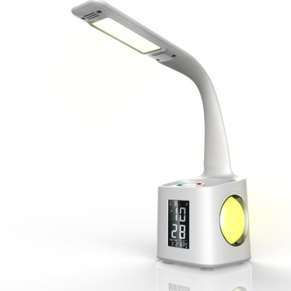 Study LED Desk Lamp USB Charging Port&Screen&Calendar&Colors Night Light Kids Dimmable Table Lamp With Pen Hold - Image 8