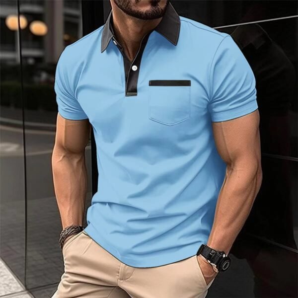 Slim Chest Pocket Short Sleeve Men - Image 8