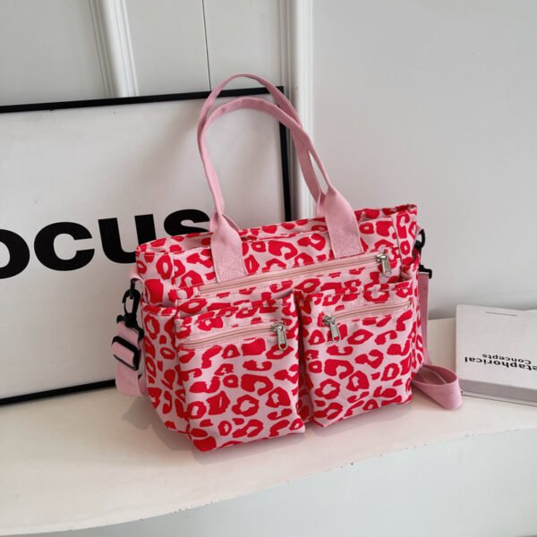 Large Capacity Leopard Print All-match Shoulder Messenger Bag - Image 9