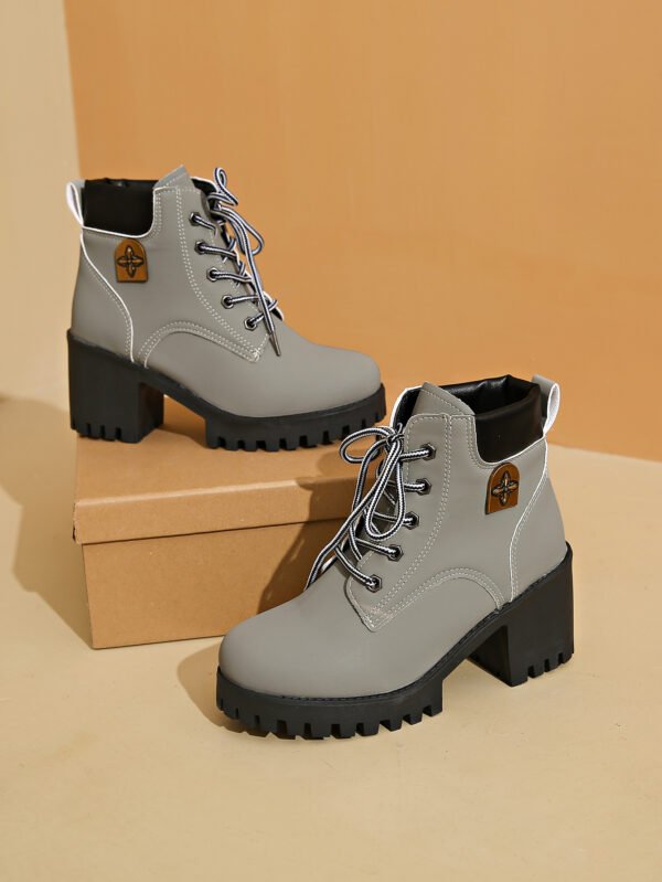 Chunky Heel Plus Size Martin Boots Thick Bottom Fashion All-match - Image 7