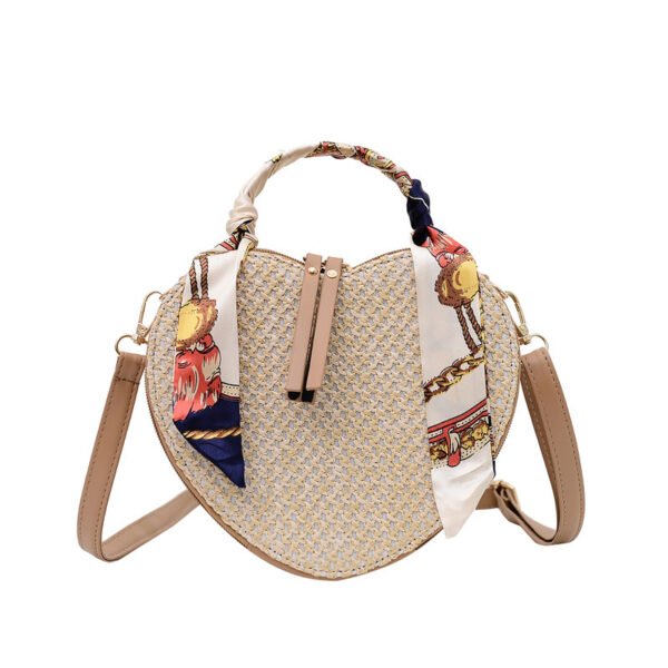 Straw Silk Scarf Spring Simple Shoulder Messenger Phone Bag - Image 4