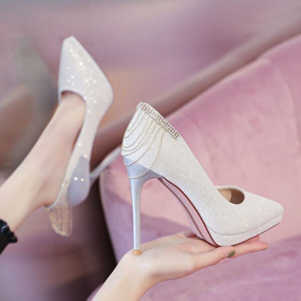 Spring Design Versatile Goddess Temperament Classy High Heels - Image 3