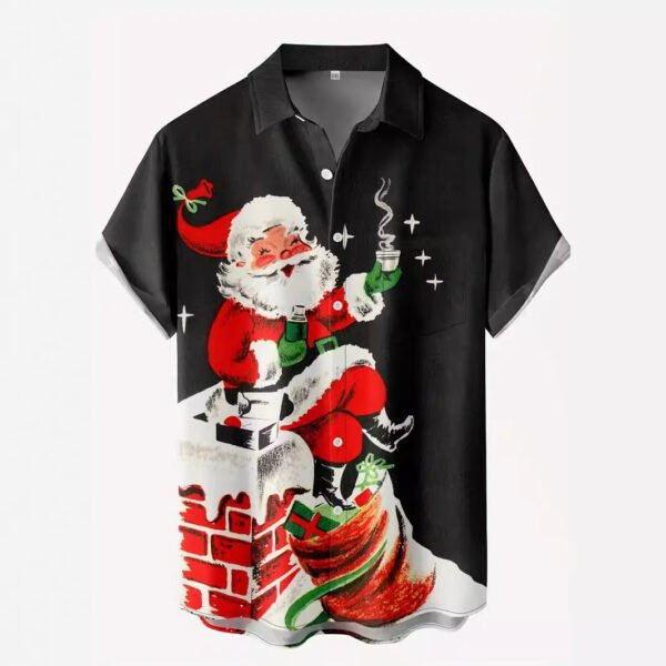 European And American Christmas Plus Size Men's 3D Shirt - Image 4