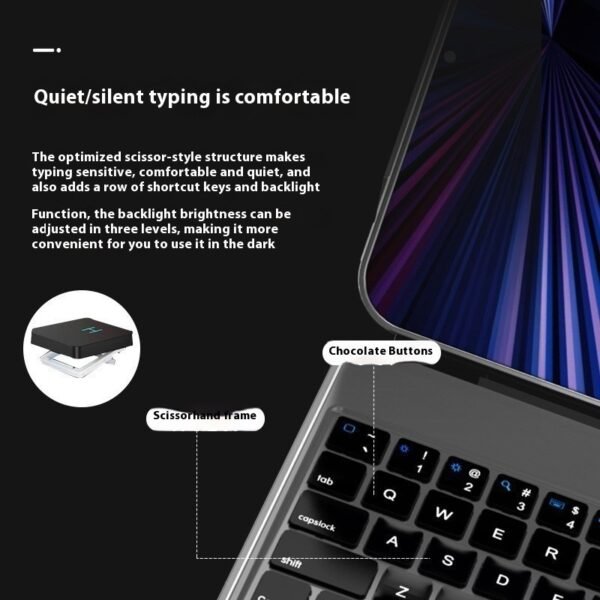 Suspension Magic Control Keyboard For Tablet Computer Integrated Tablet Magnetic Suction Protective Cover - Image 3