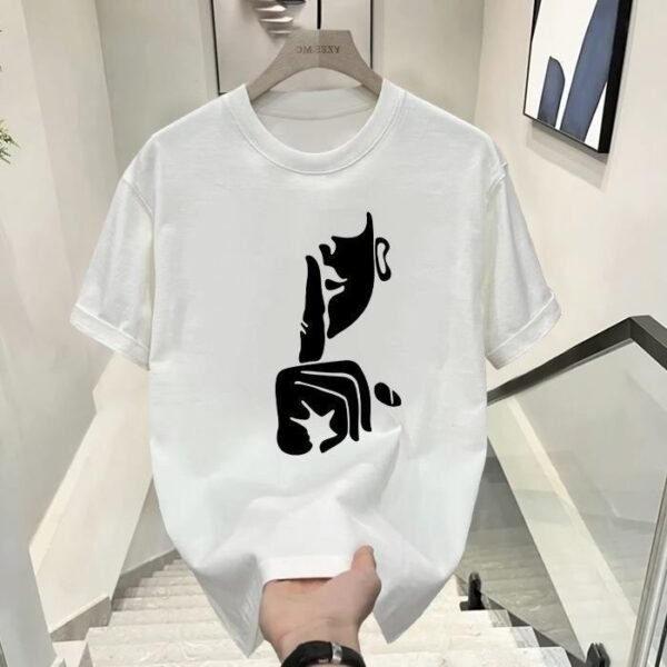 Men's Cotton Printed Short-sleeved T-shirt - Image 2