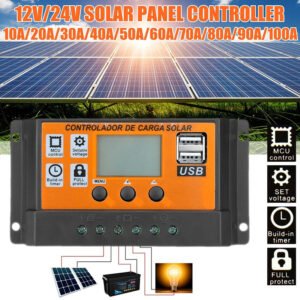 LCD Solar Panel Charging Orange Controller