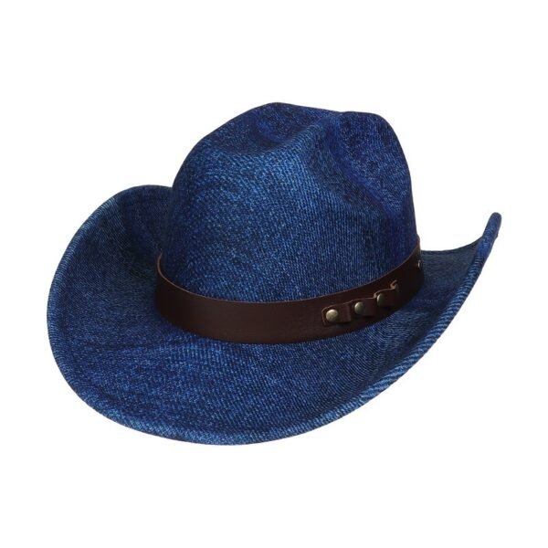 Western Cowboy Hat Felt Outdoor Sun Shade Top Hat Retro Jazz - Image 8