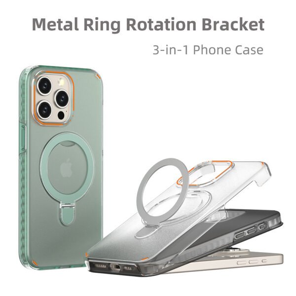 Colorful Magnetic Bracket Phone Case – MagSafe Wireless Charging - Image 3