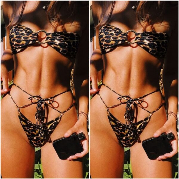 Leopard print bikini - Image 2