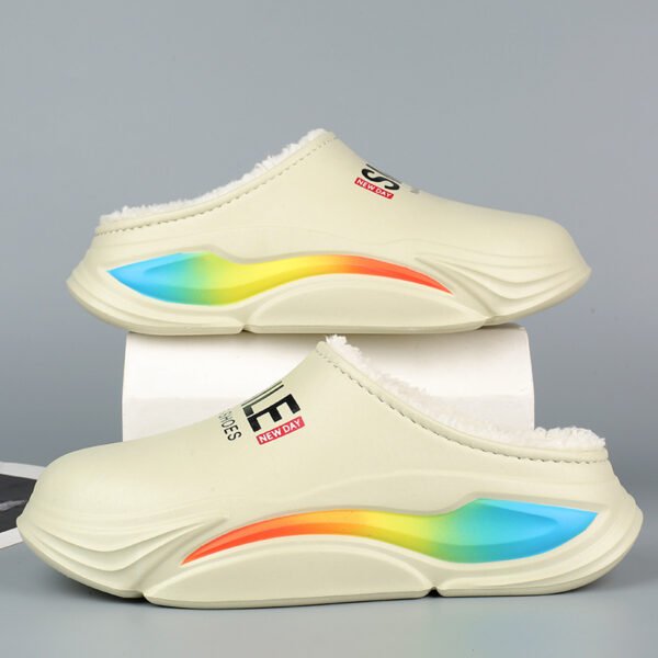 Cotton Shoes EVA Cold-proof Warm Men's Waterproof Non-slip Casual High-end Men's Cotton Slippers - Image 2