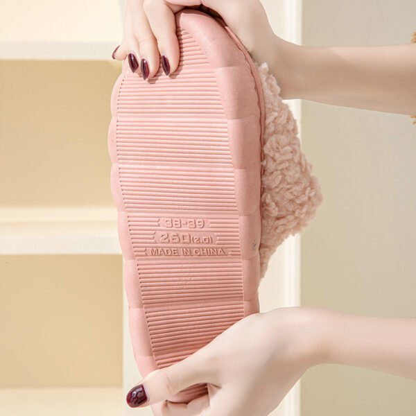 Indoor Warm Thickened Couple Cotton Slippers - Image 4
