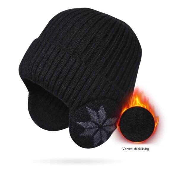 Thermal Knitting Woolen Cap Men's Fleece-lined Thickened Winter Trending Products - Image 7