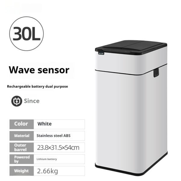 Inductive Ashbin Living Room And Kitchen Large Capacity Deodorant Smart Trash Can - Image 7
