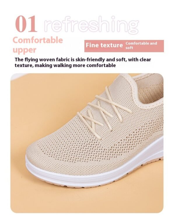 Women's Mesh Breathable Casual Platform Wedge Heels - Image 9