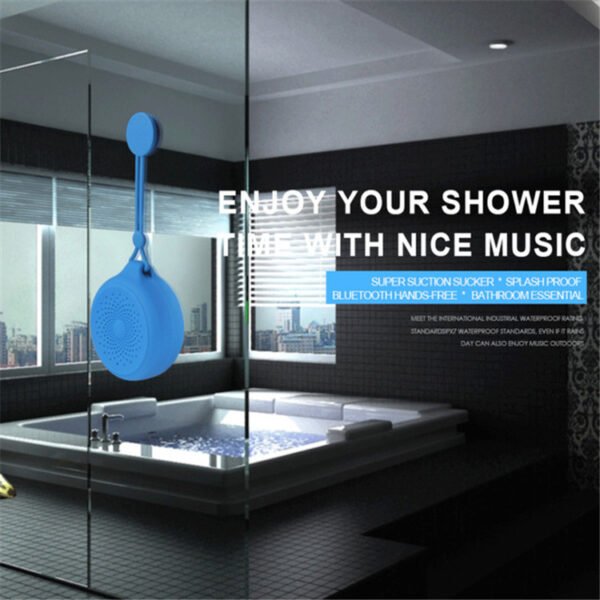 Bluetooth Speaker Wireless Suction Cup Dustproof Audio - Image 2