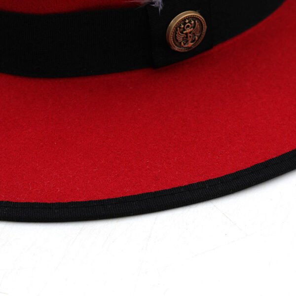 New Great Eaves Feather Ribbon British Retro Hat - Image 4