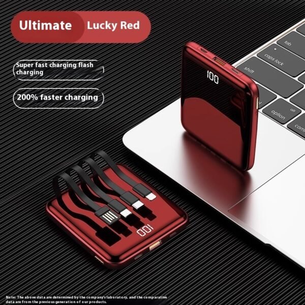 Large Capacity Super Fast Charge With Cable Power Bank - Image 6