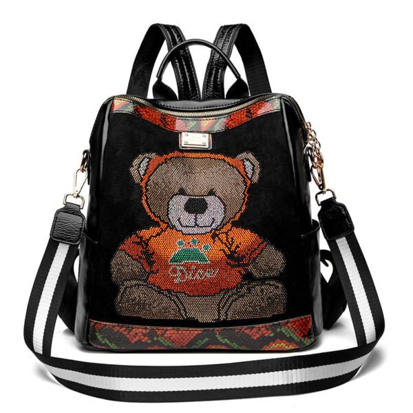 Rhinestone Backpack Female Personality Female Large-capacity Backpack - Image 6