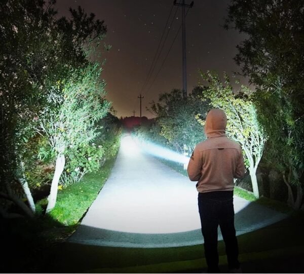 Strong Flashlight Focusing Led Flash Light Rechargeable Super Bright LED Outdoor Xenon Lamp - Image 6