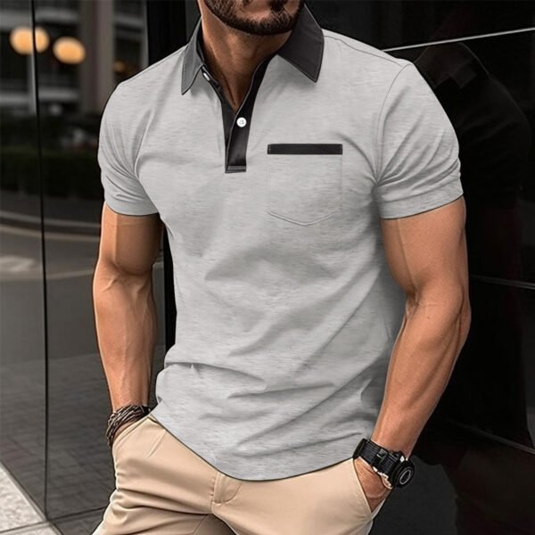 Slim Chest Pocket Short Sleeve Men - Image 10