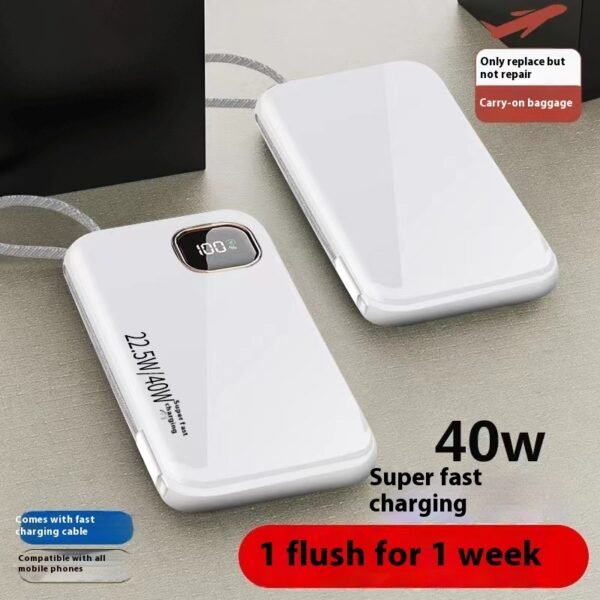 Integrated Cable Portable Battery with Large Capacity - Image 7