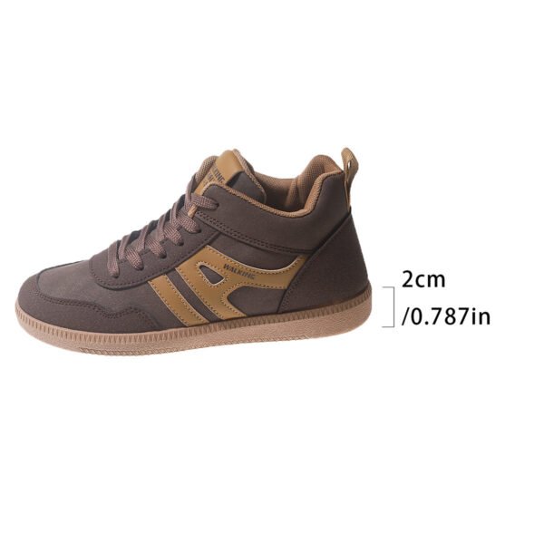 Women's Soft-soled Breathable Flat Round Toe Color-blocking Low-cut Skate Shoes - Image 6