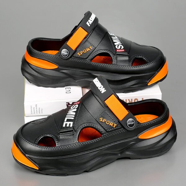 Beach Sandals Summer Men's Platform Non-slip Dual Purpose Sandals Outer Wear Outdoor Large Size Hole Shoes - Image 8