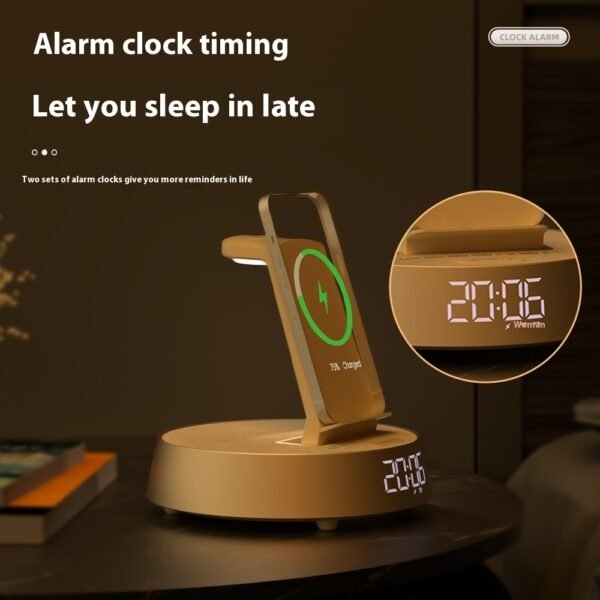 Wireless Bluetooth Speaker Clock Alarm Clock Mobile Phone Headset Watch - Image 4