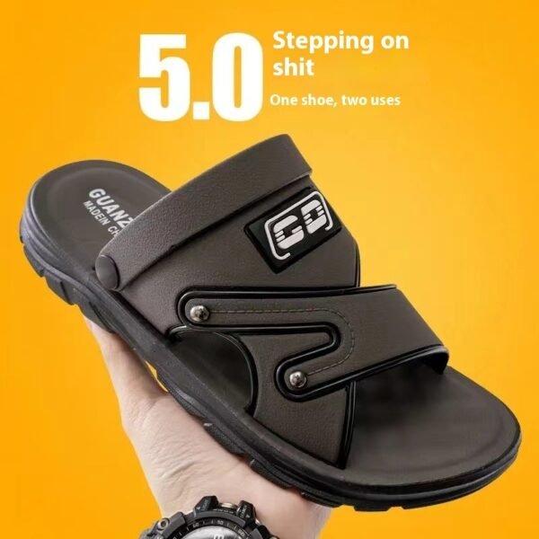 Summer Men's Platform Non-slip Beach Sandals - Image 2