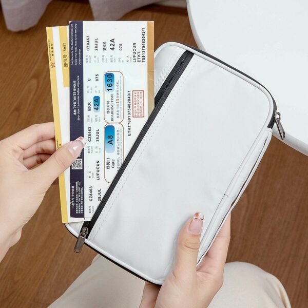 Travel Storage Travel Portable RFID Anti-theft Swiping Passport Case Document Package - Image 3