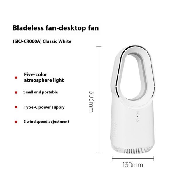 New SK Bladeless Fan Floor Home Electronic Fan Tower Fan Desktop Office Remote Control Wind - Image 6
