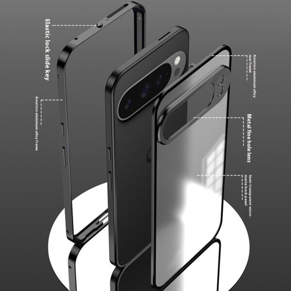 Spring Fastener Metal Frame Protective Phone Case - Image 2