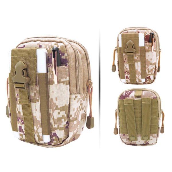 Outdoor Sports Molle Tactical Pocket Male 5.5 6 Inch Waterproof Mobile Phone Bag - Image 4