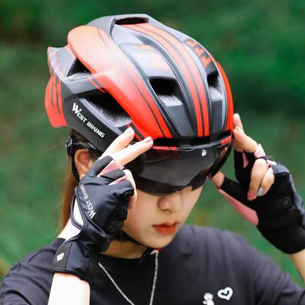 Cycling Helmet Integrated With Goggles Helmet Mountain Road Bike Helmet Equipment - Image 4