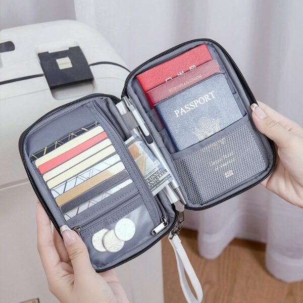 Travel Storage Travel Portable RFID Anti-theft Swiping Passport Case Document Package - Image 2