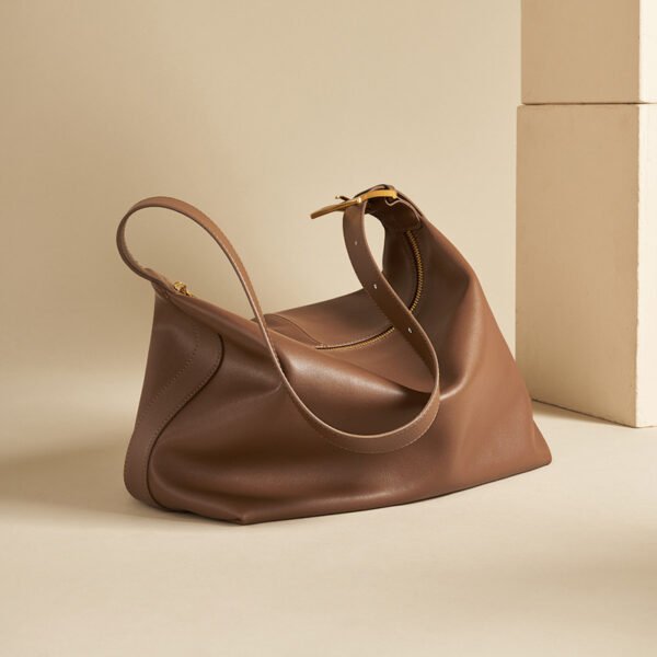 Leather Tote Women's Bag Large Capacity Soft Leather Crossbody - Image 2