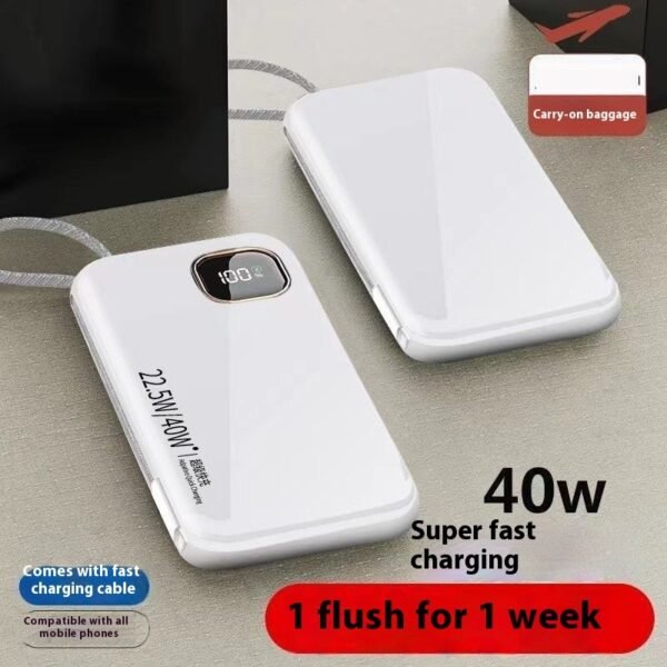 Integrated Cable Portable Battery with Large Capacity - Image 10