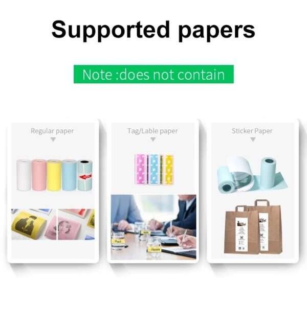 Mini Bliuetooth Wireless Thermal Printer Paper Sticker Label Printer - Image 4
