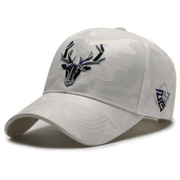 Embroidery Hat Elk Peaked Cap - Image 6