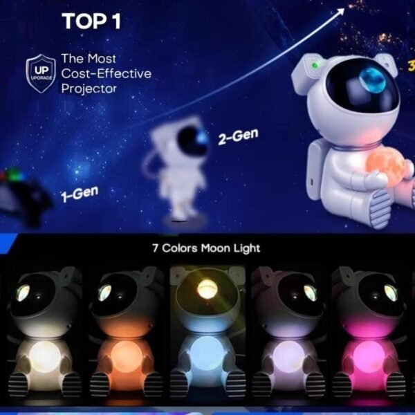 Astronaut Starry Sky Projection Lamp Northern Lights - Image 3