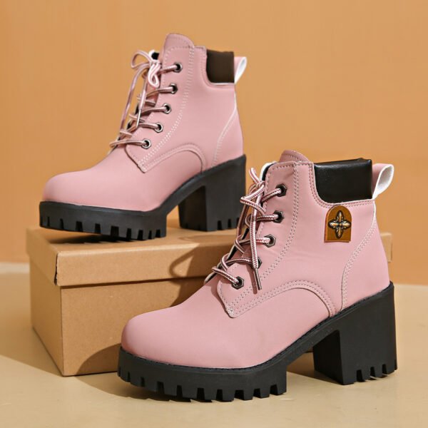 Chunky Heel Plus Size Martin Boots Thick Bottom Fashion All-match - Image 6