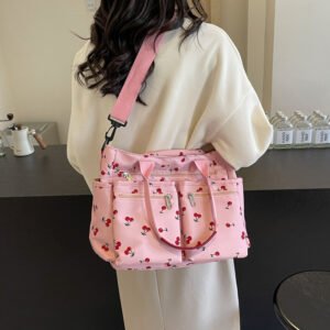 Printed Cherry Women's Shoulder Messenger Bag