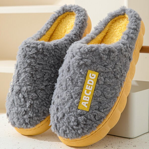 Indoor Warm Thickened Couple Cotton Slippers - Image 9